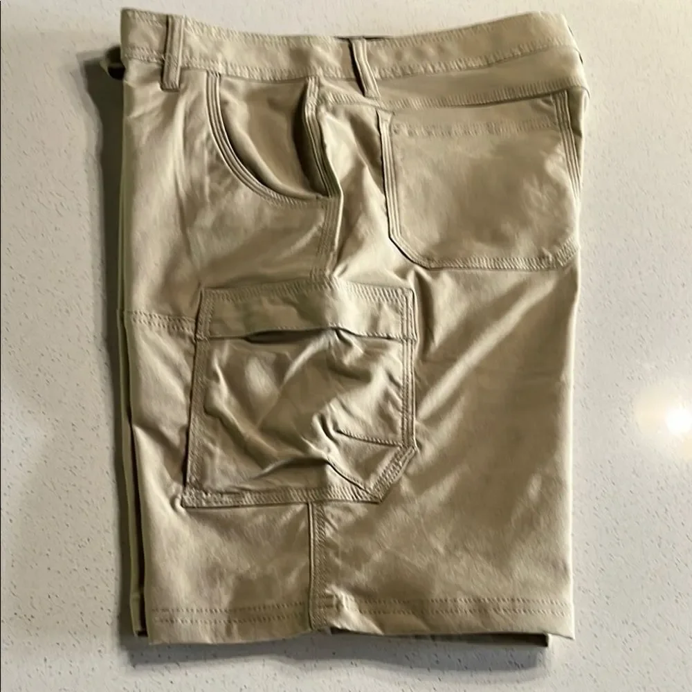 Prana Tan Cargo Shorts Size 32/10